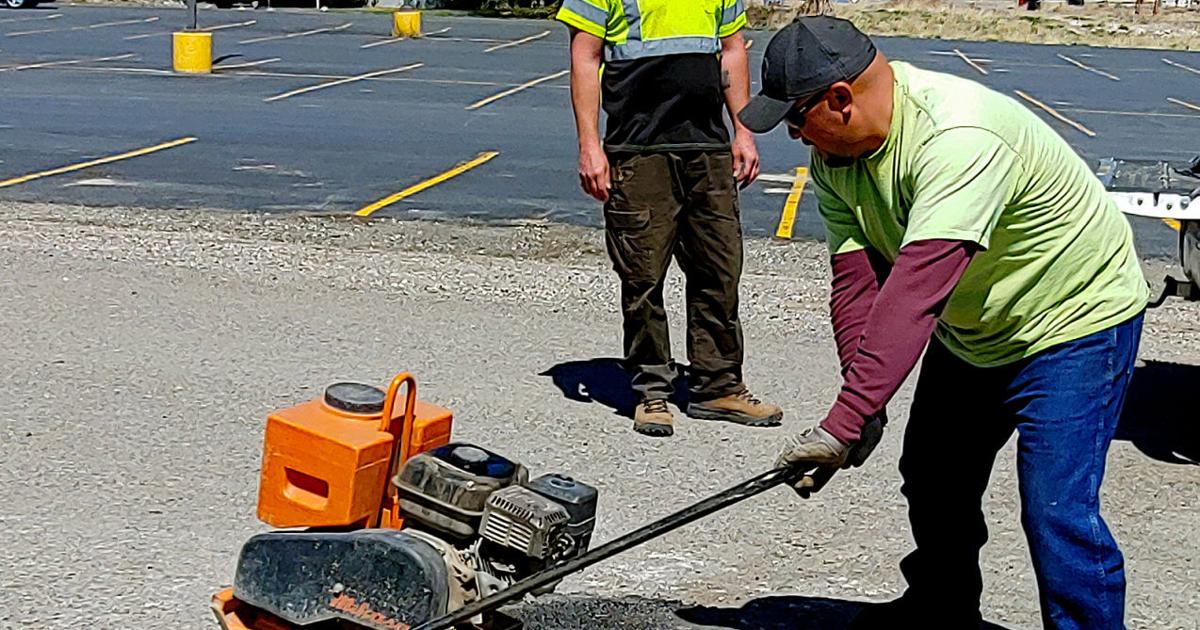 Patching Crew Pothole season has city crew out patching | News | postregister.com