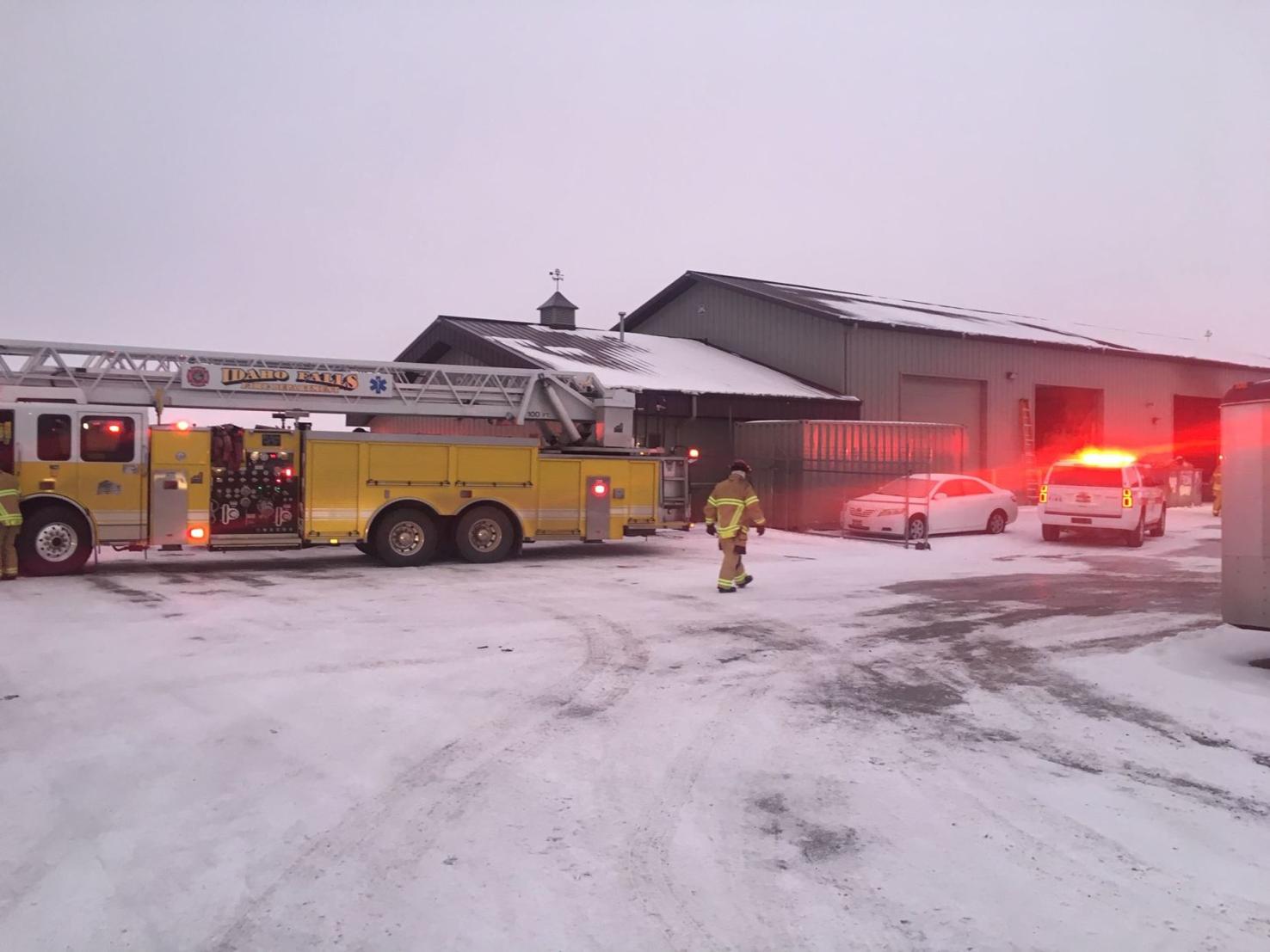 Idaho Falls Fire Department responds to commercial building fire