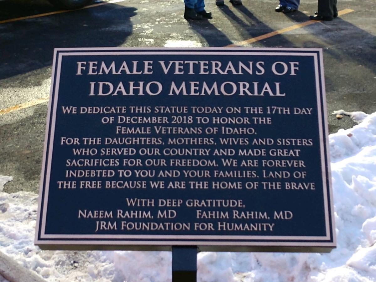 Memorial dedicated to female veterans unveiled in Idaho Falls Local News