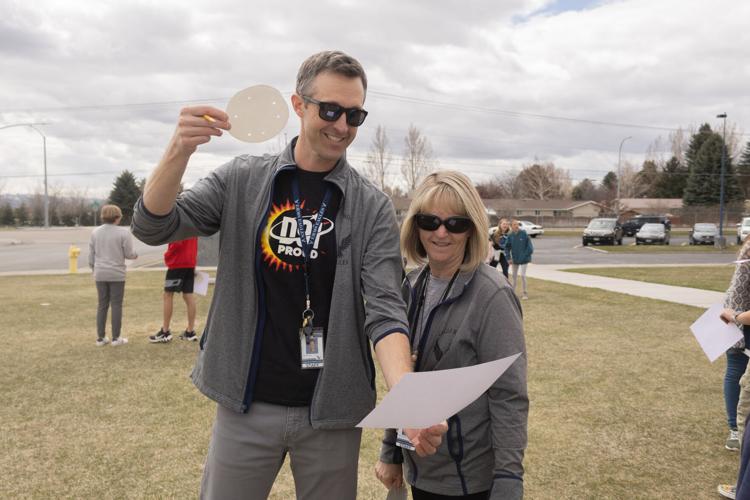 Eagle Rock Middle School teachers make memories in overcast solar