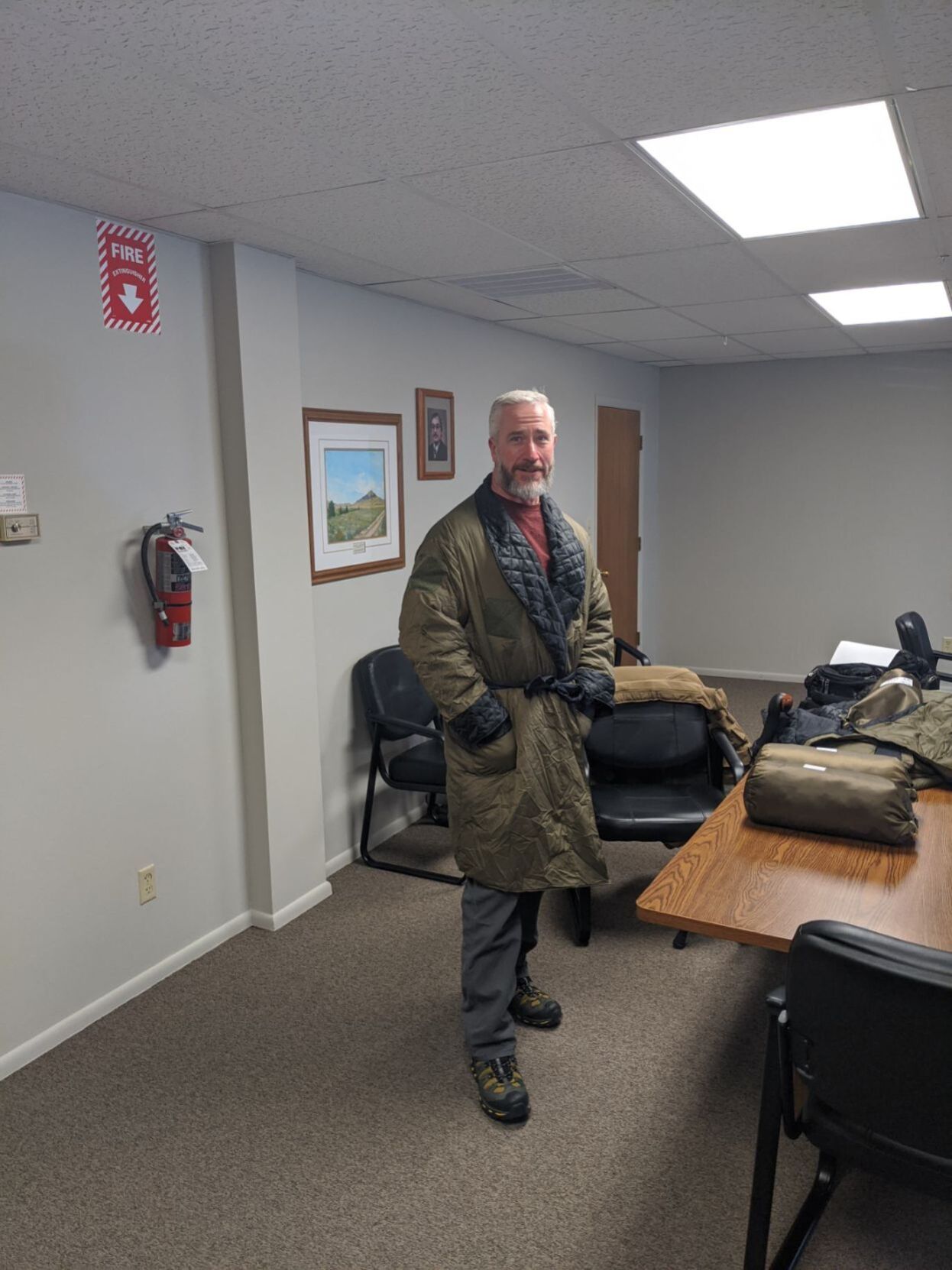 poncho liner smoking jacket