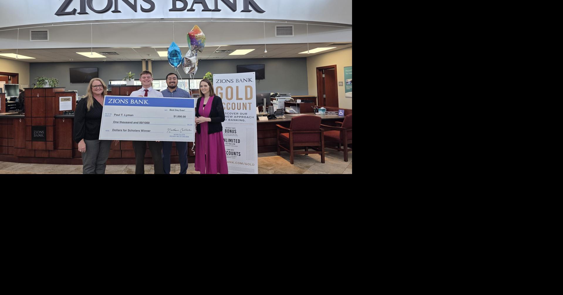 Ammon teen wins $1K from sweepstakes at Zions Bank