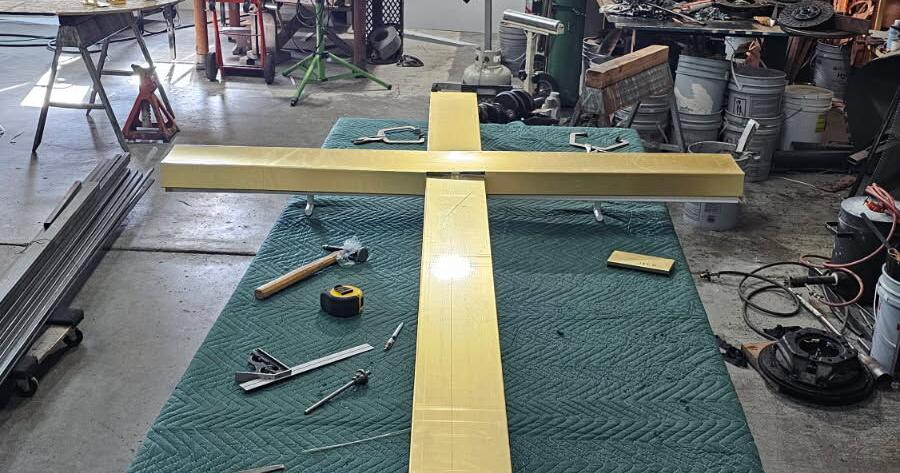 St. Luke’s Episcopal Church in Idaho Falls readies new cross for tower
