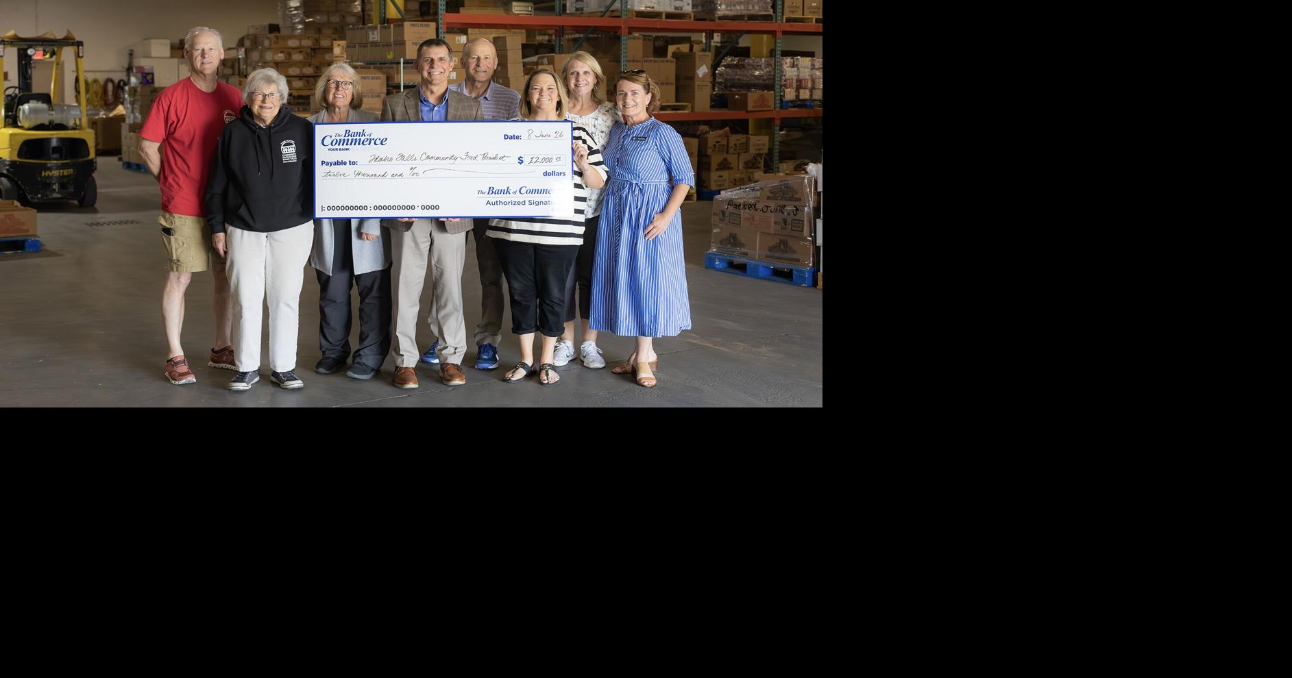 Bank of Commerce donates $12K to Community Food Basket of Idaho Falls