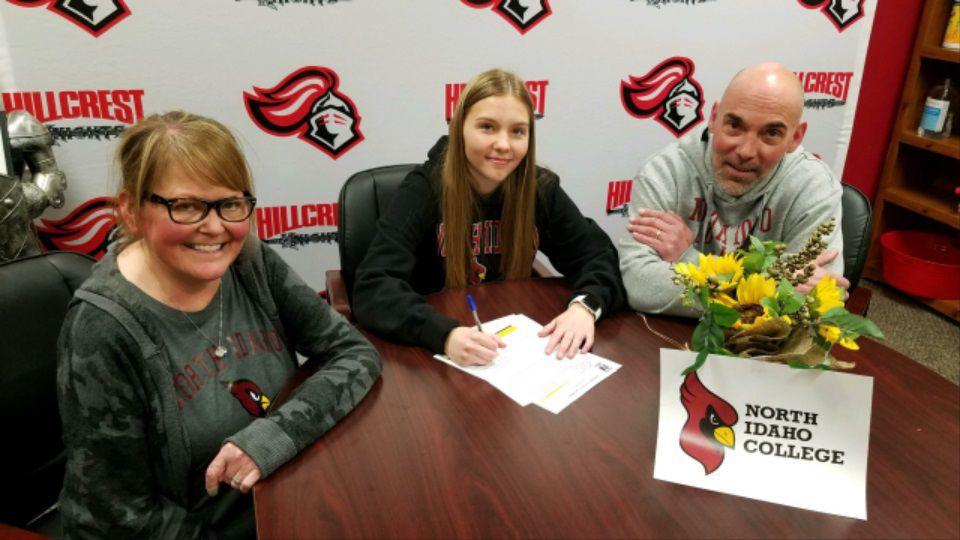 Hillcrest S Monk Signs With North Idaho College Women S Soccer