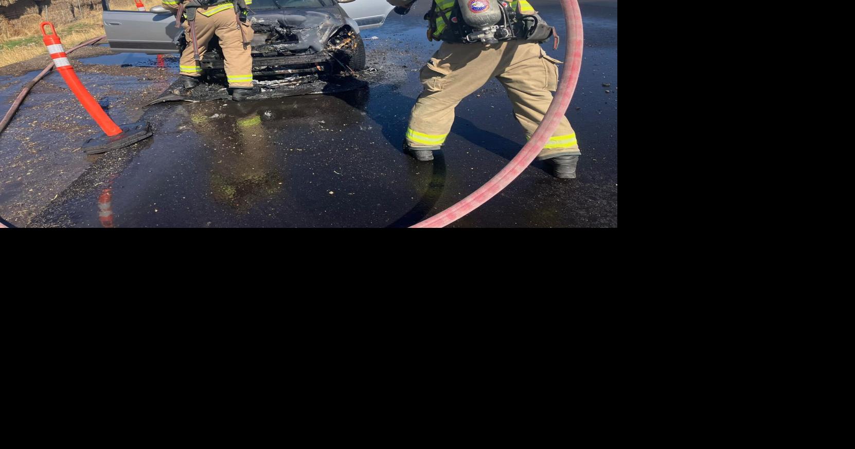 Car fire sends three to hospital, house fire causes damage but no ...