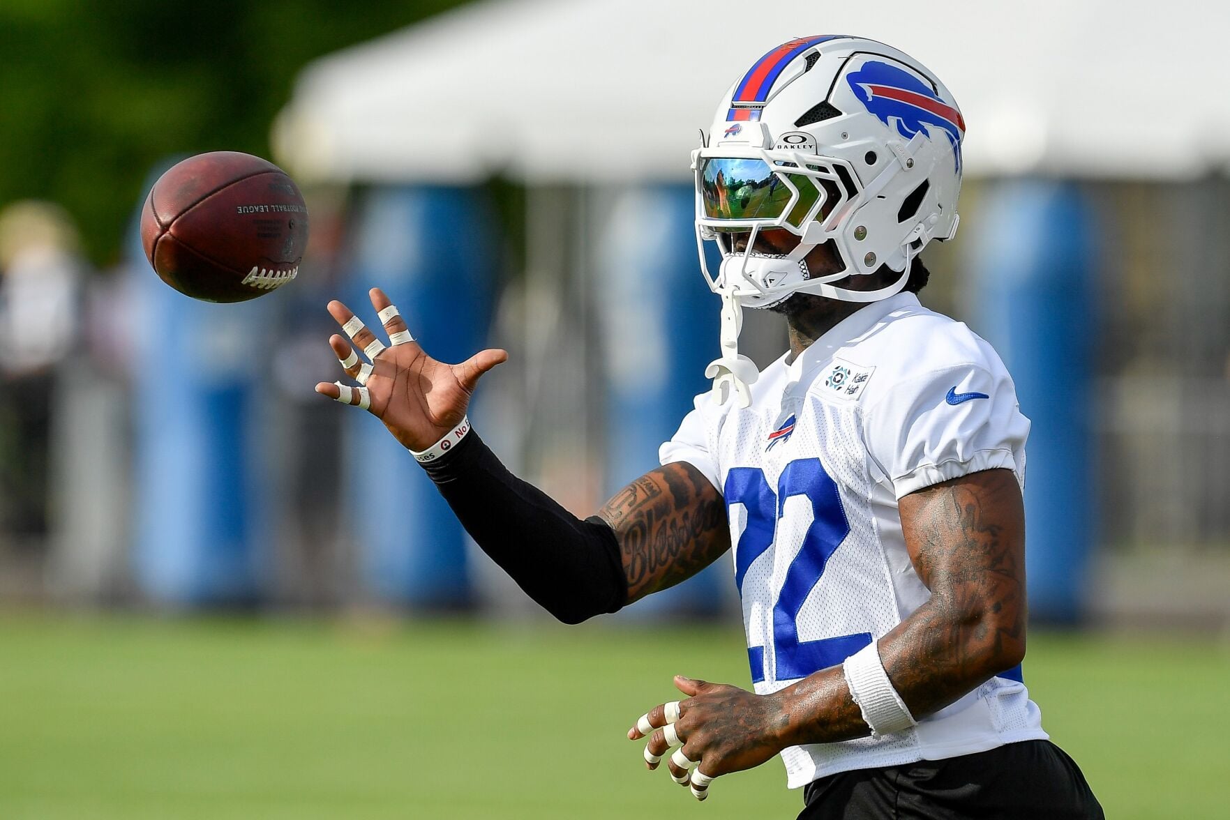 Bills safety C.J. Gardner-Johnson resumes practicing 5 days after ...