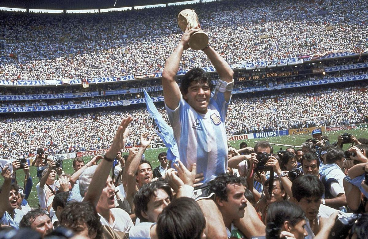 Late soccer legend Diego Maradona 'Hand of God' shirt for sale for  estimated $5.2m
