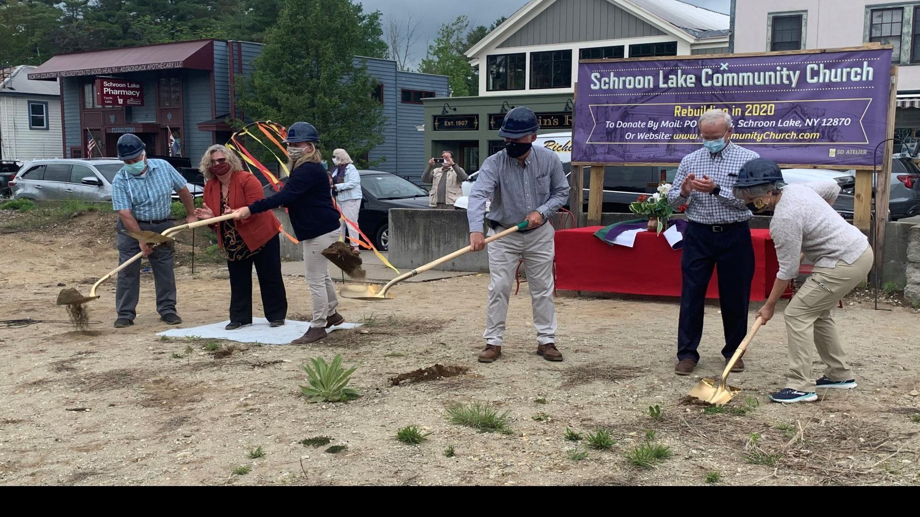 Schroon Lake Community Church Breaks Ground Local Poststar Com