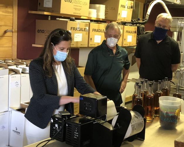 Stefanik visits Springbrook Hollow Farm Distillery