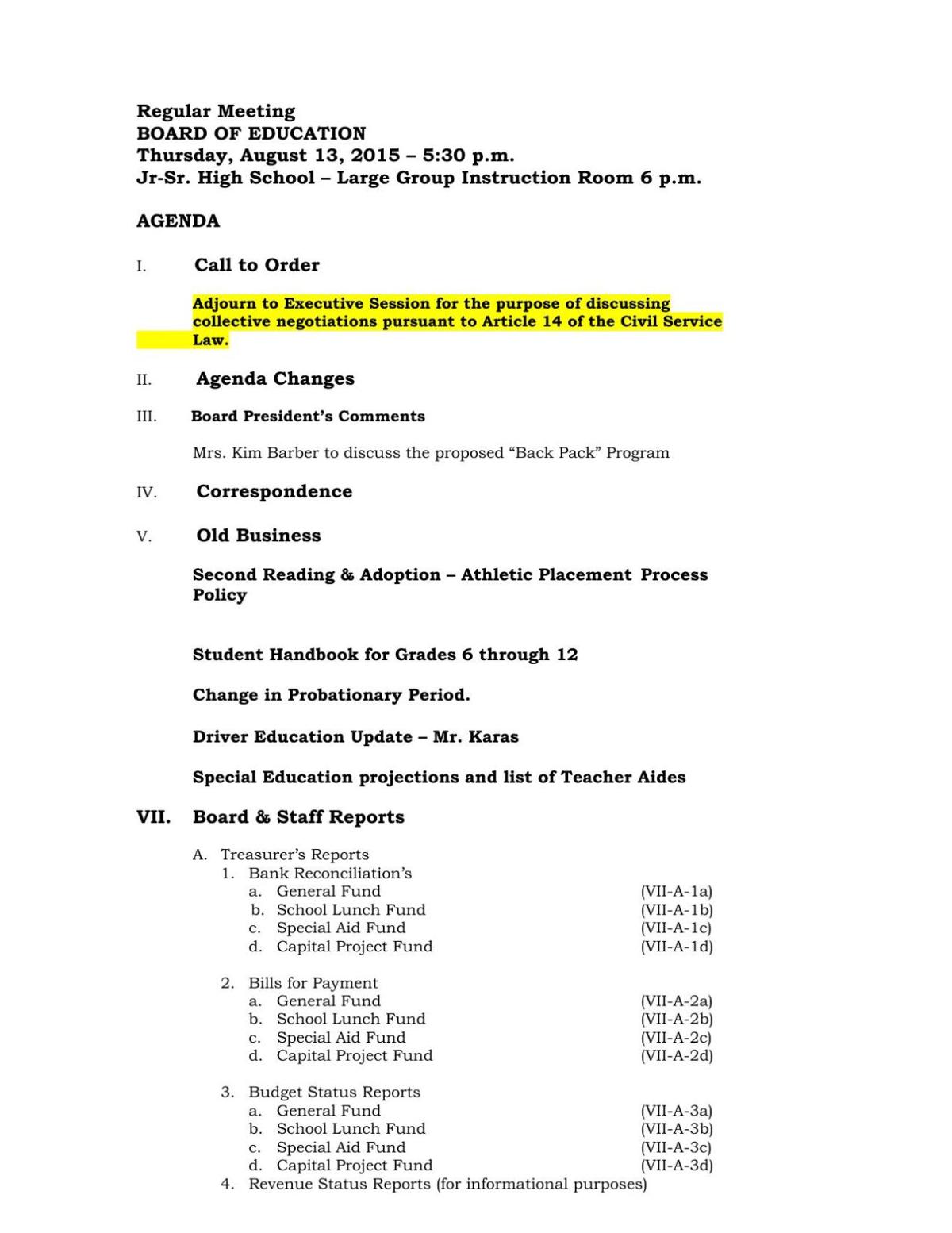 Public Agenda Poststar Com