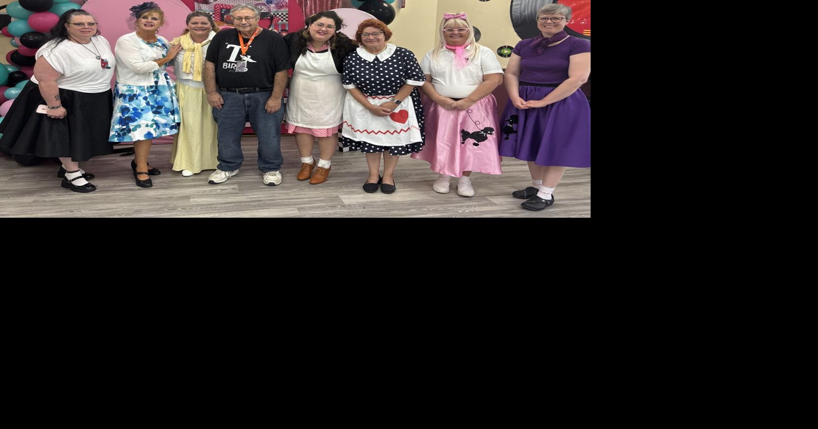 Dancers donned 19050s attire at The Warren Center Wednesday