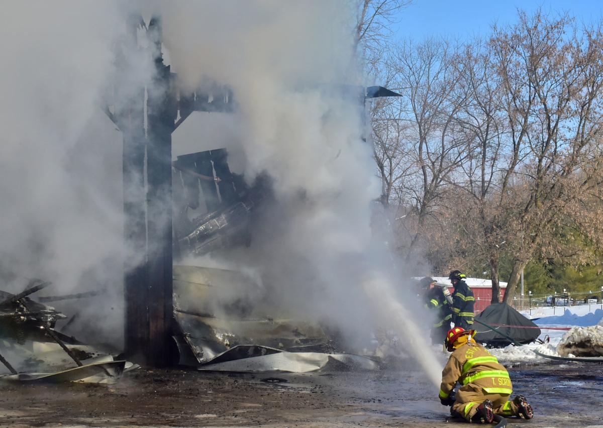 Logging business fire