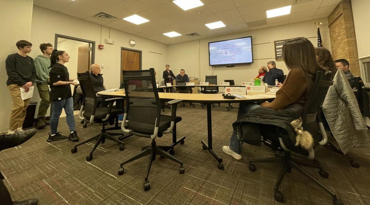 Student members update Glens Falls school board on results of