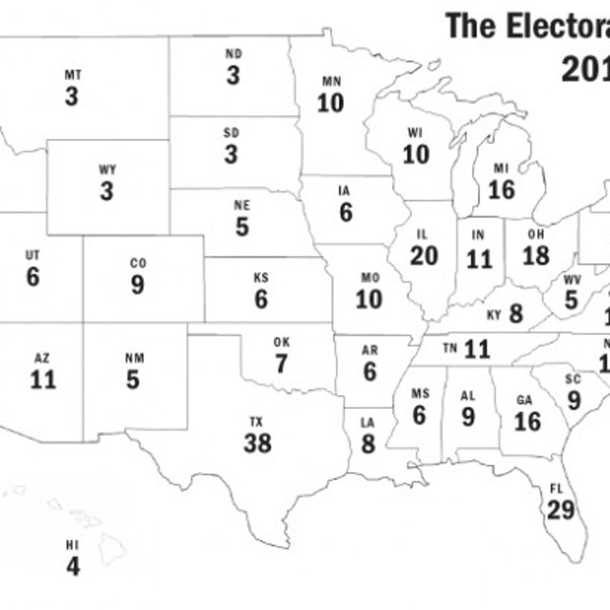 Editorial Electoral College Map No Longer Makes Sense Editorial Poststar Com
