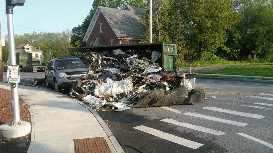 Dump truck rollover fouls Fort Ann traffic