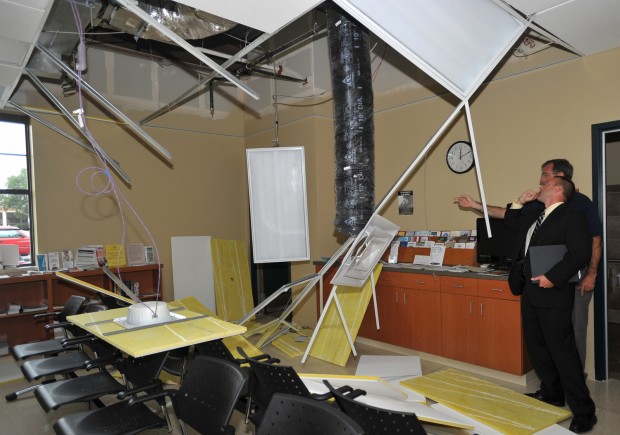 Ceiling Collapse Injures Worker Warren County Building Re Opened