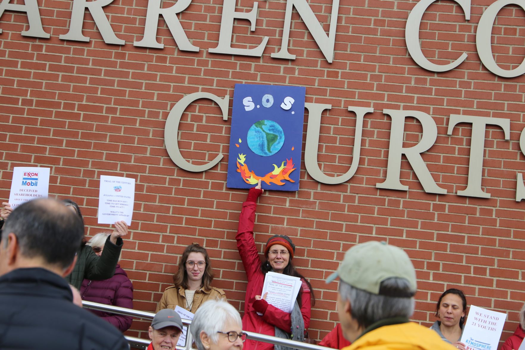 Queensbury Rally Supports Climate Change Lawsuit Against Federal Government