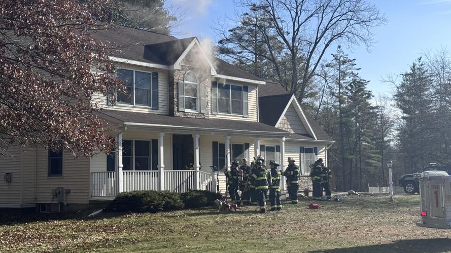 Dog rescued from house fire