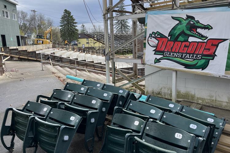 Glens Falls' East Field getting new seats for home opener