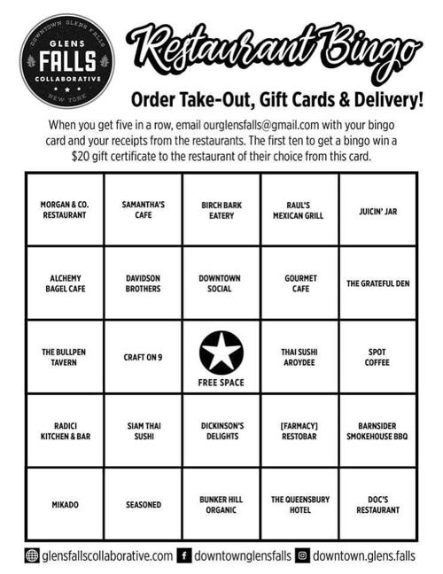 Glens Falls Collaborative Restaurants Turn Takeout Delivery Into Bingo Business Poststarcom