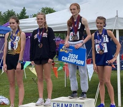 Schuylerville's Keira Rogan wins steeplechase at state meet