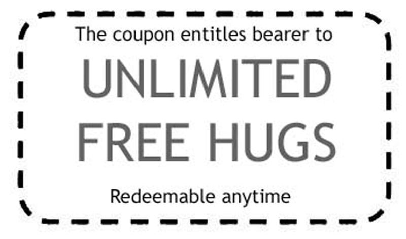 Free Hug Coupon To Print