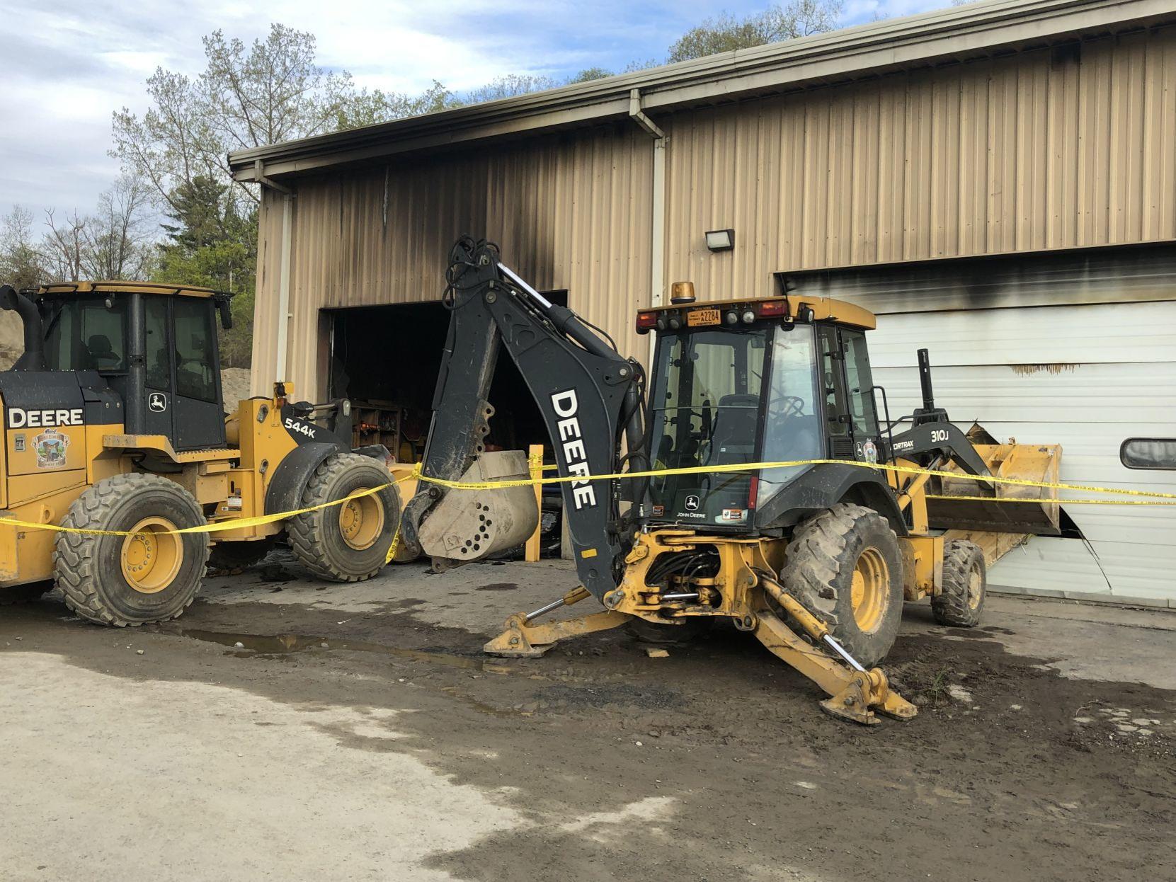 Fire Guts Town Highway Garage Poststar Com