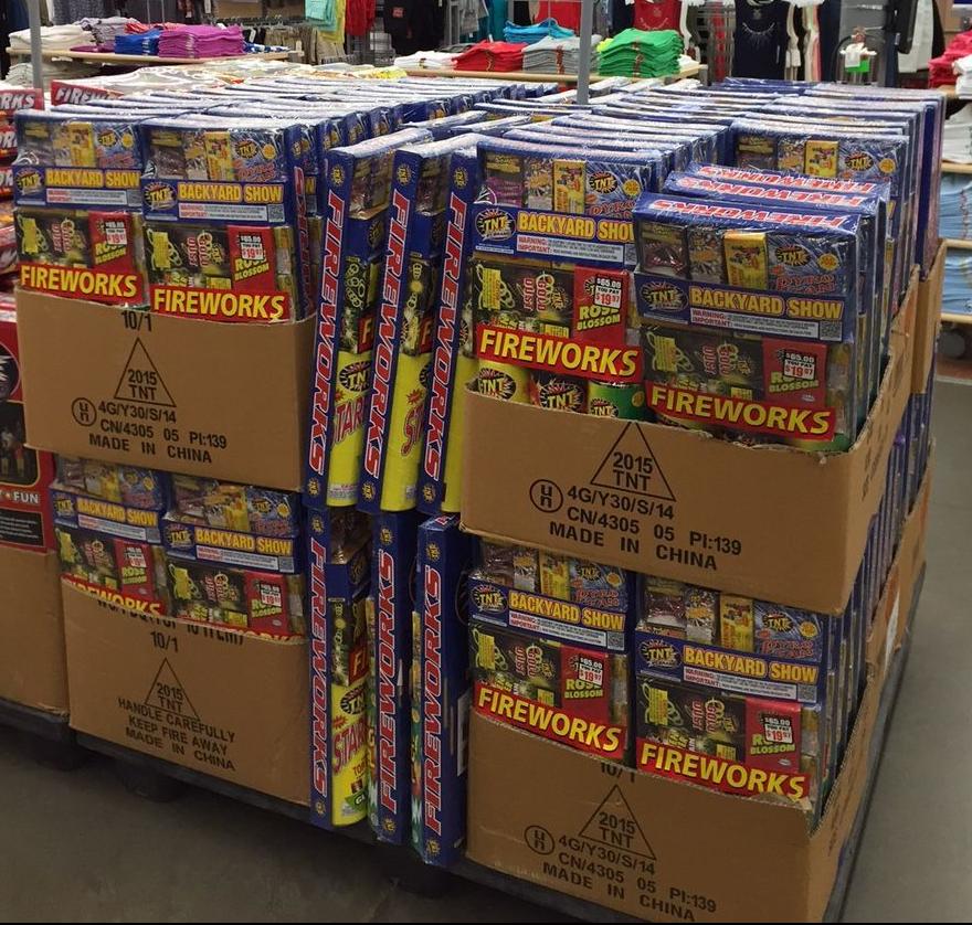 Fireworks available in local stores