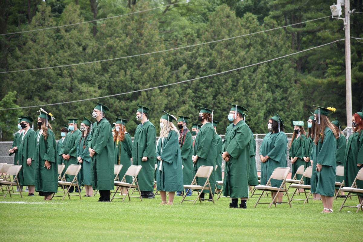 'Nowhere to go but up' Hudson Falls awards diplomas in three