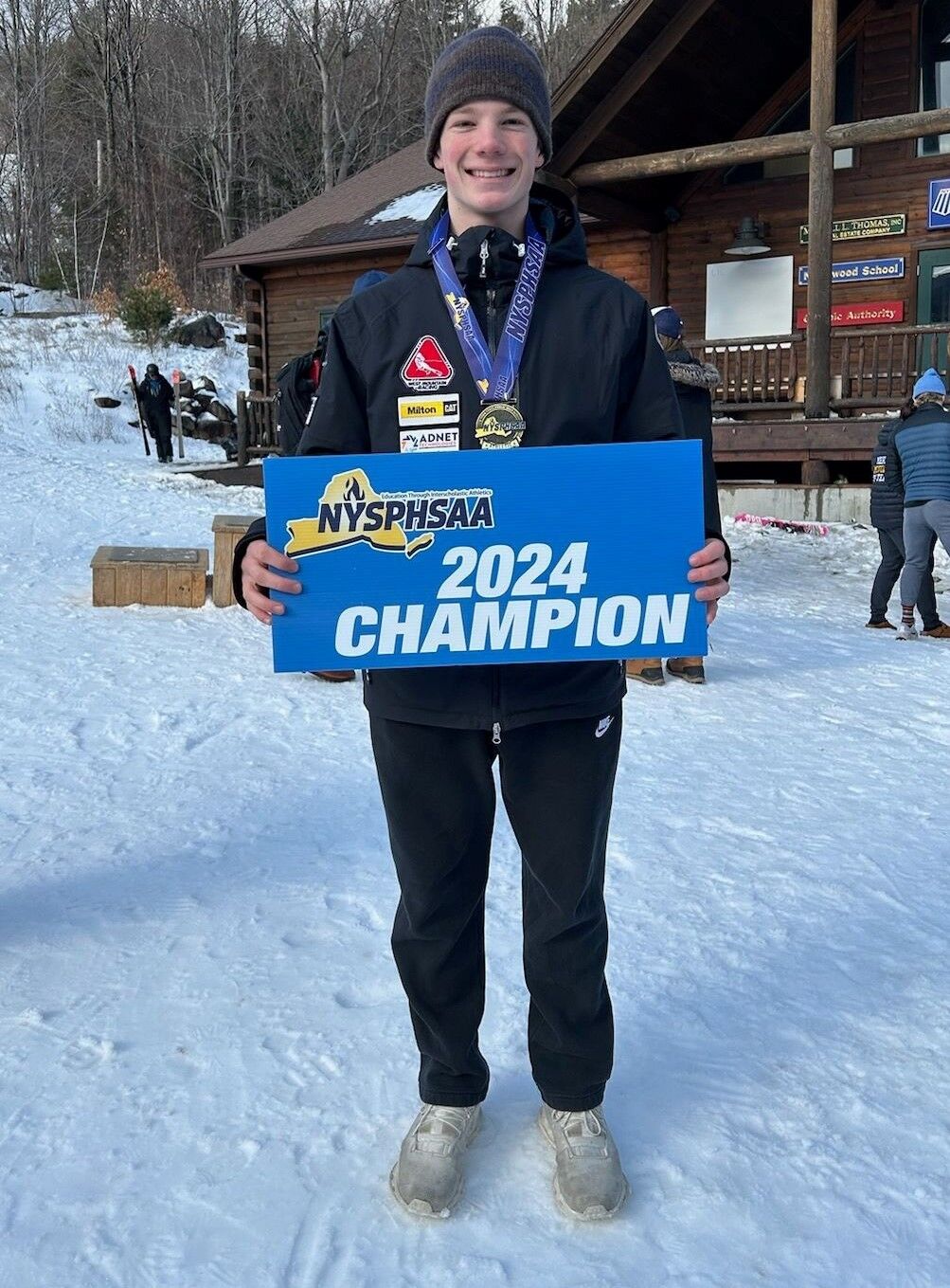 Queensbury Freshman Hudson Montgomery Wins State Giant Slalom Championship at Whiteface Mountain