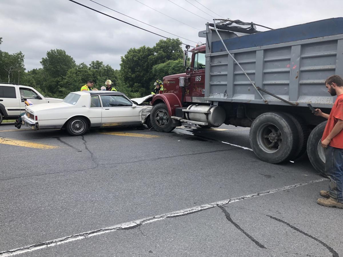 One injured in Queensbury dump truck crash