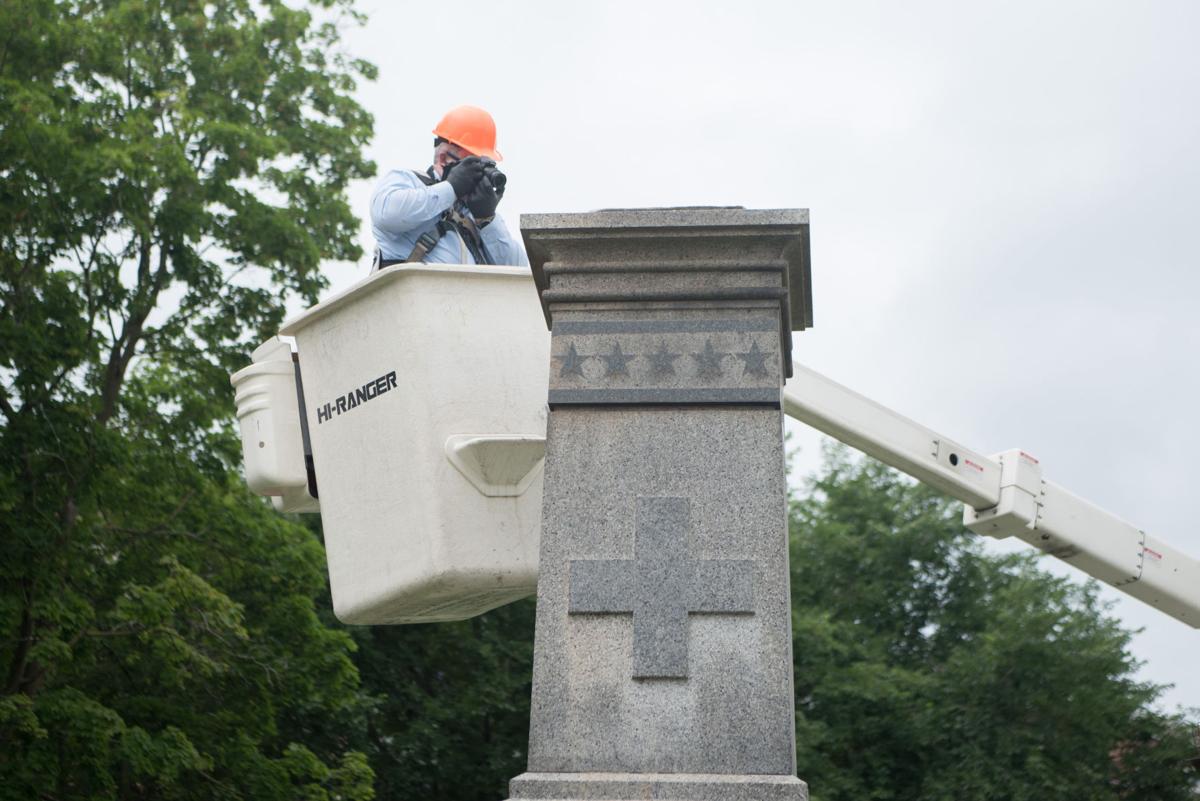 Civil War statue destroyed in Congress Park Local