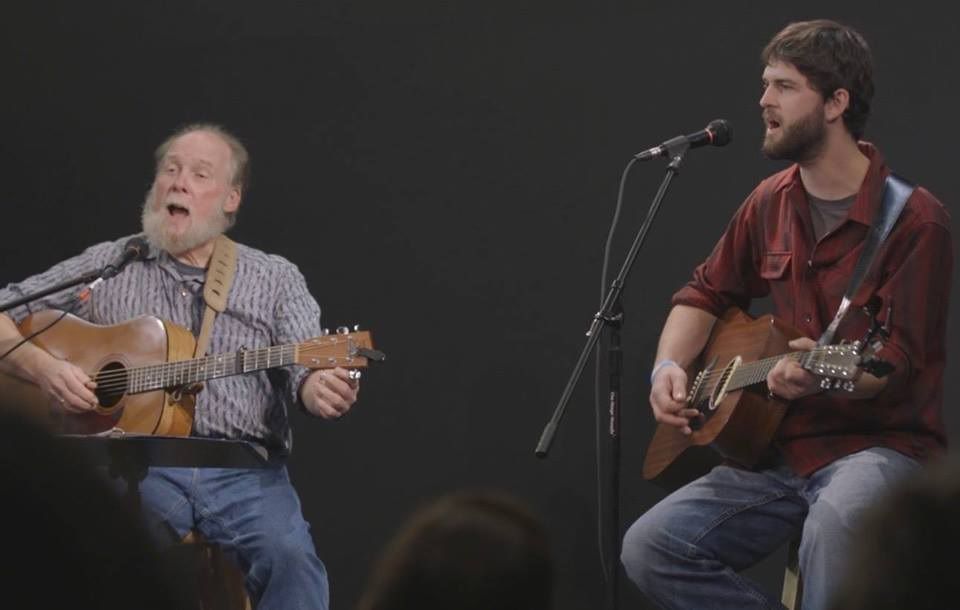 Listen to live folk music at Crandall Public Library