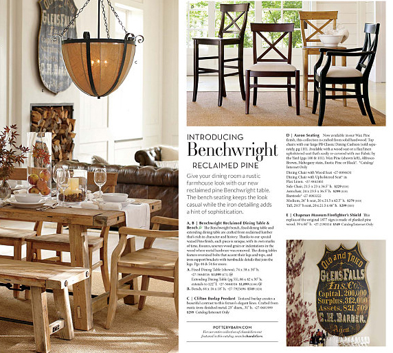 Antique Glens Falls sign replica for sale on Pottery Barn website