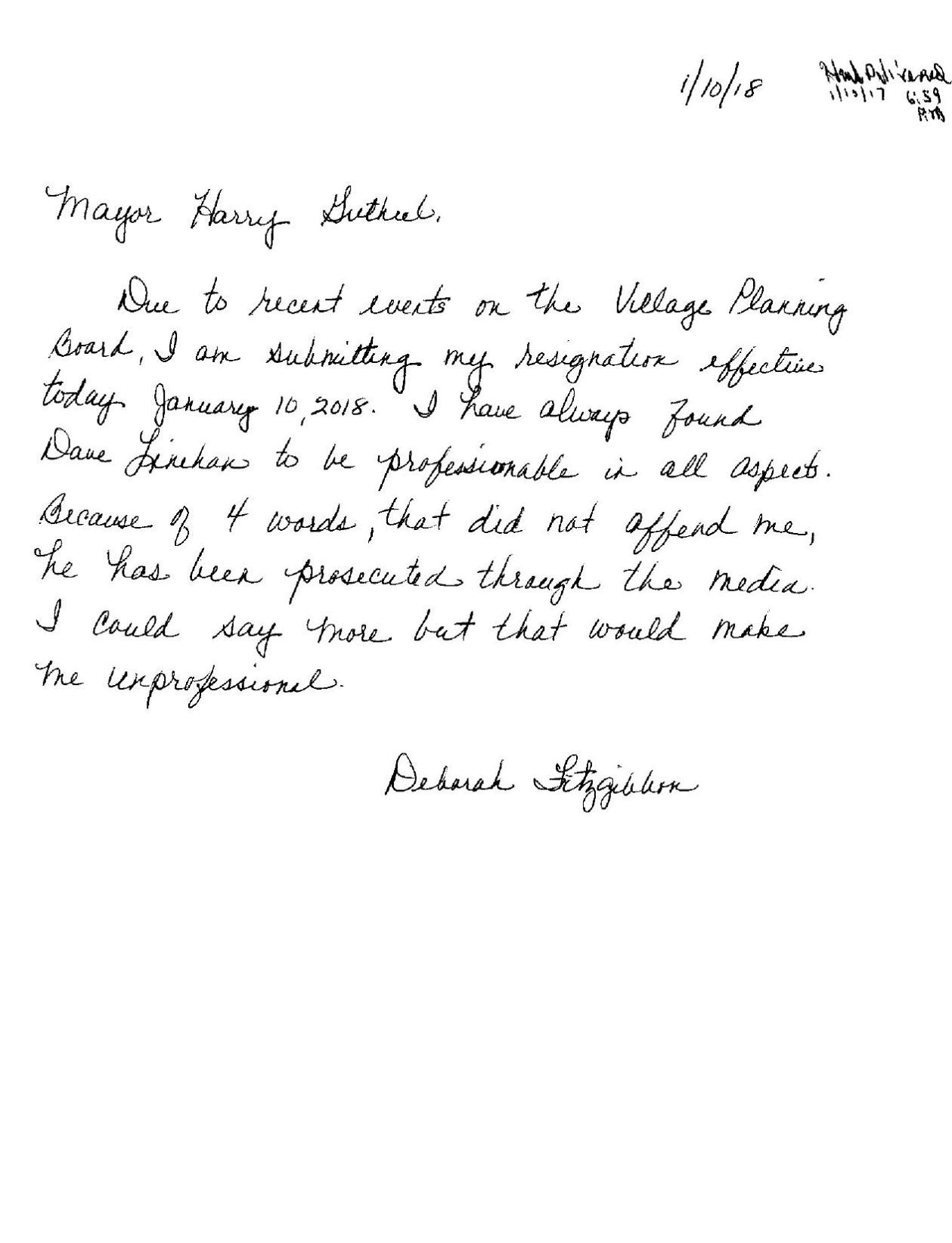 Handwritten Resignation Letter Sample Resignation Letter