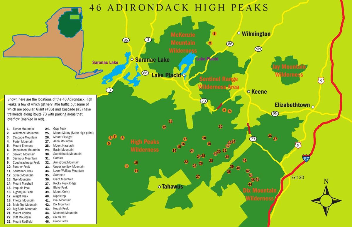 High Peaks map | | poststar.com