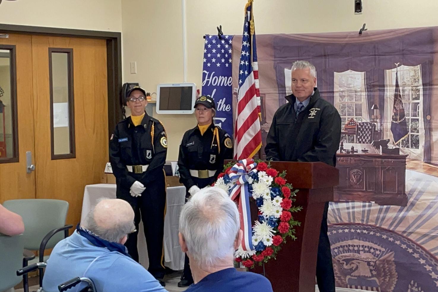 Warren County Sheriff Jim LaFarr at the Warren Center Thursday Nov. 7