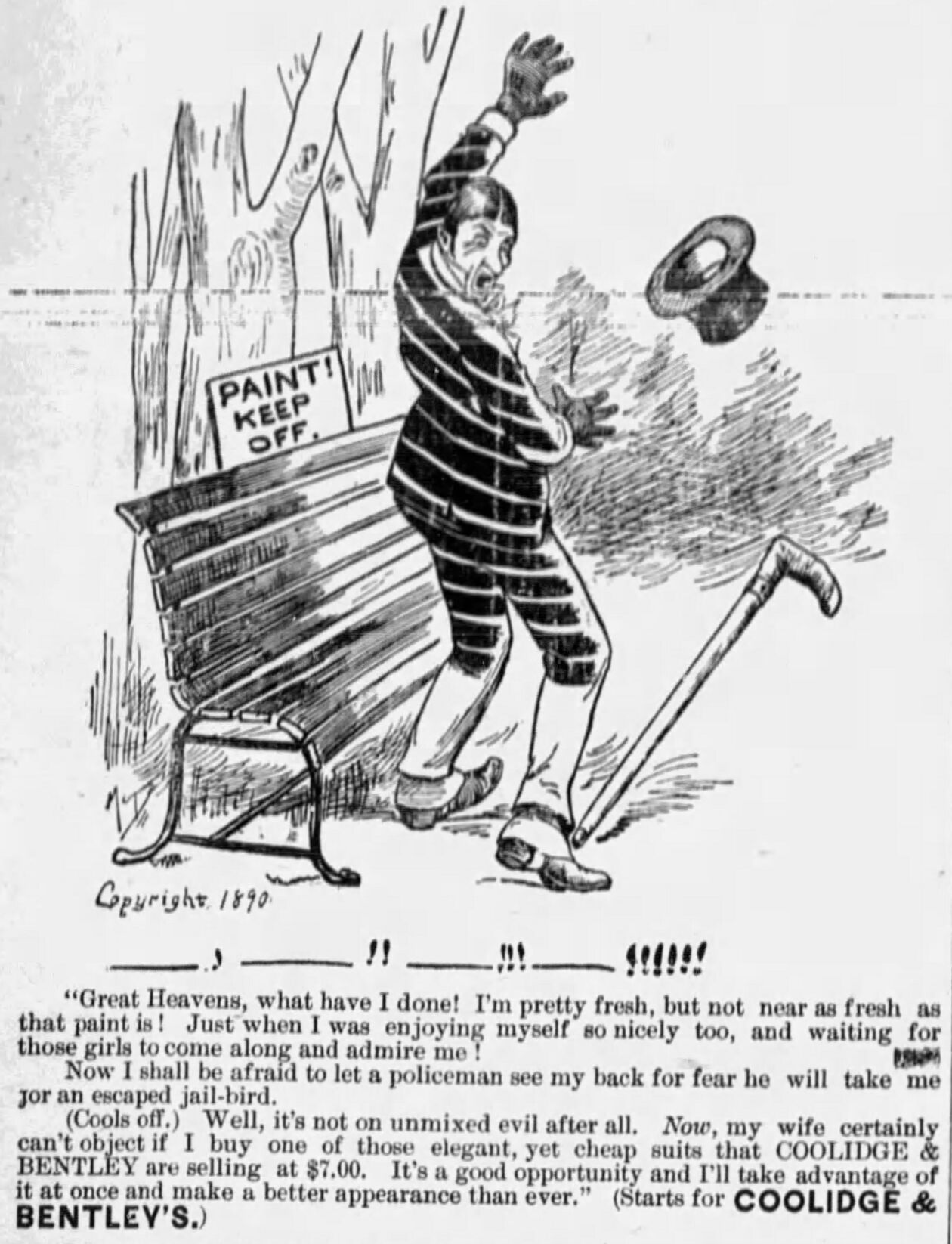 The History Beat: From 1890: Merchants follow cartoon advertising trend