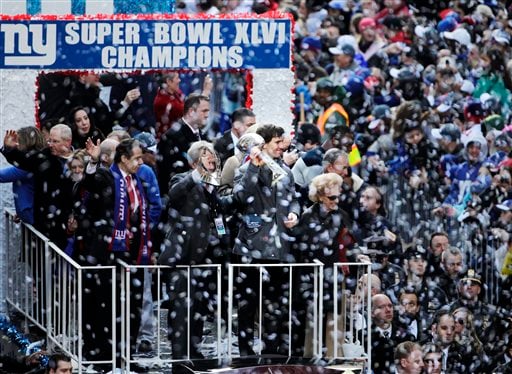 New York Giants Super Bowl parade