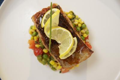 Chili-glazed salmon with succotash: Sweet, spicy, colorful and healthy all in one