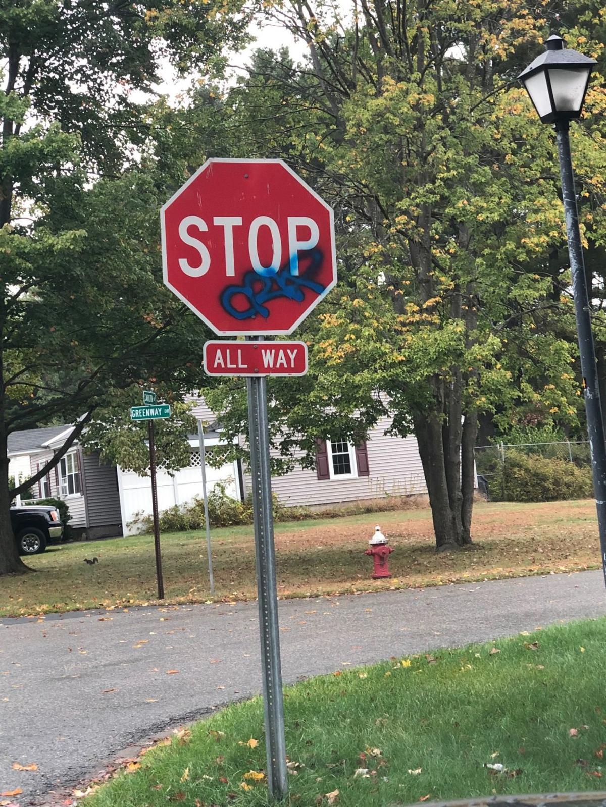 Police Investigating Graffiti Swastika In Queensbury Local Poststar Com