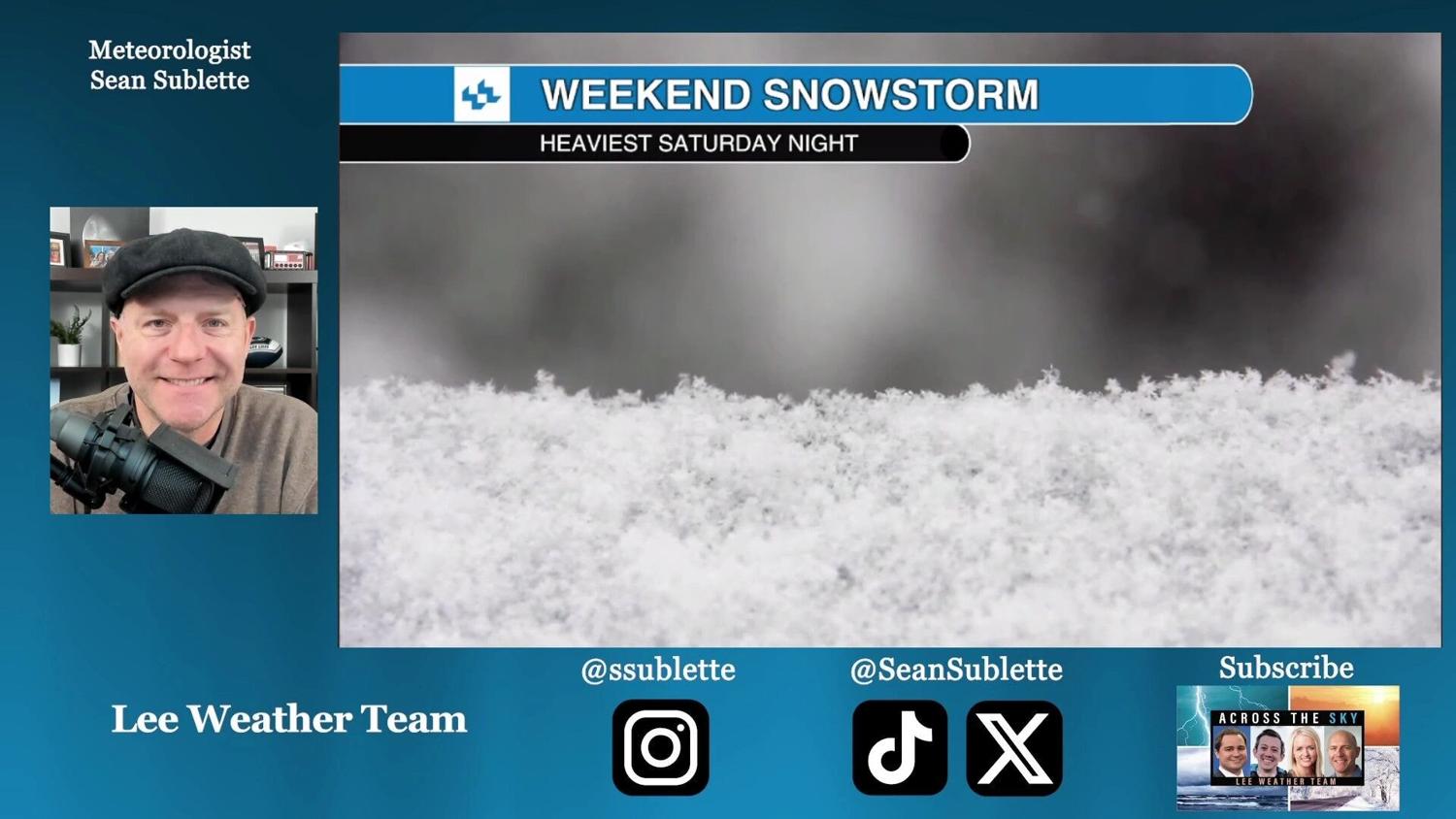 Weather Update Heavy snow Saturday evening in NY State