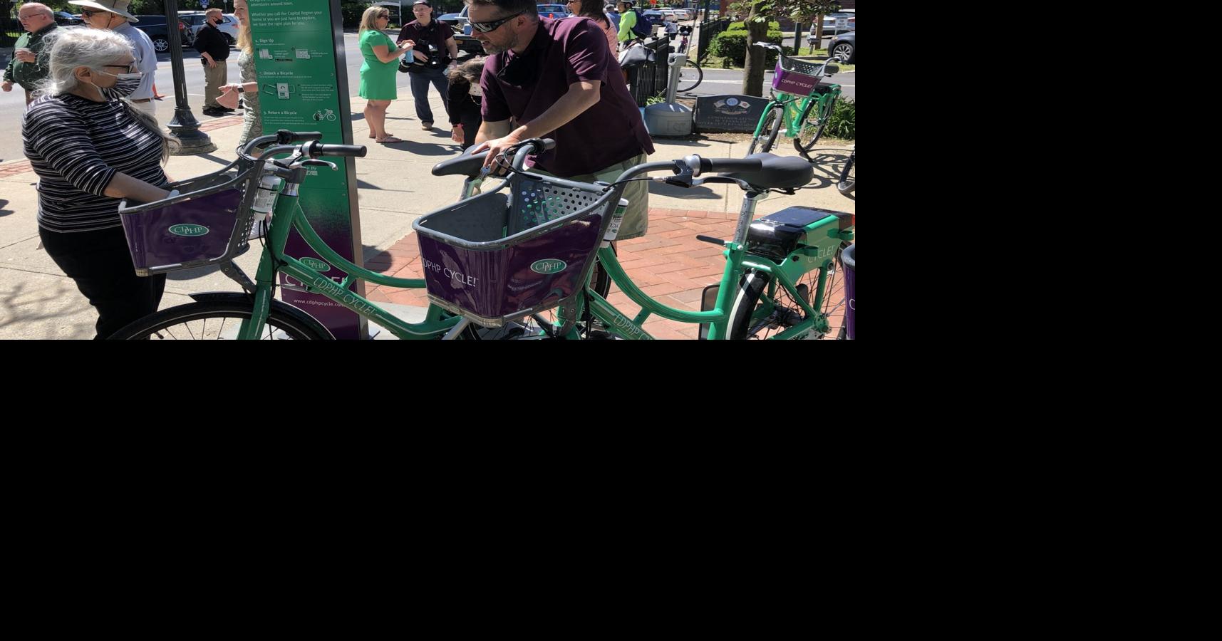 Bikesharing program kicks off with kiosks in four places