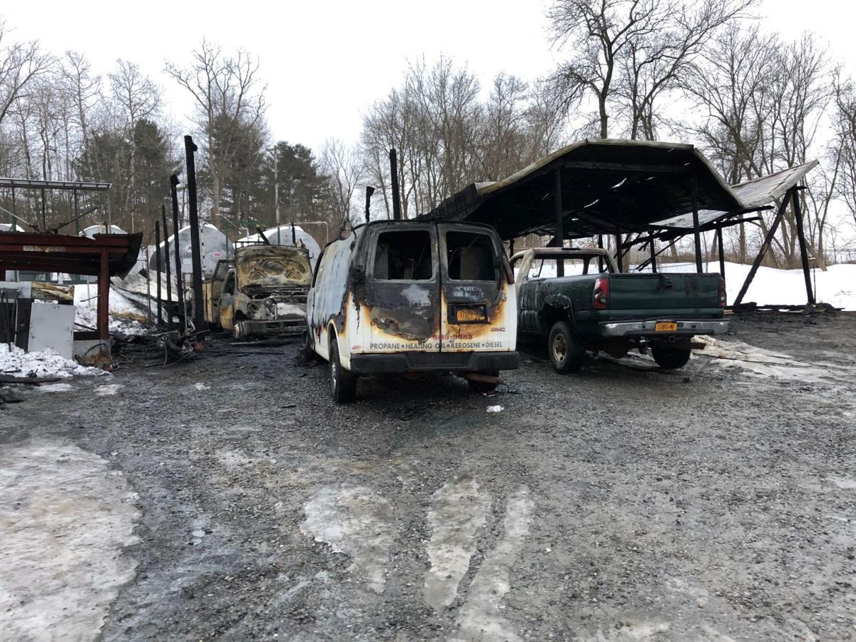 Fire destroys building, vehicles in Fort Edward