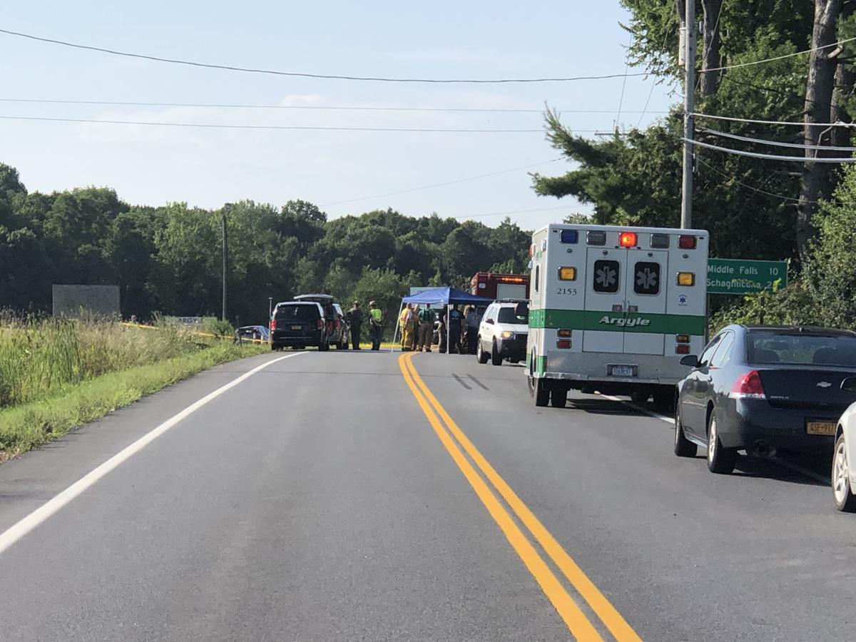 Route 40 crash scene