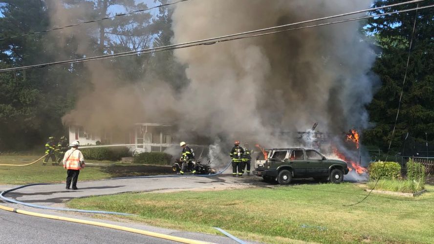 Three injured in Queensbury house fire Local