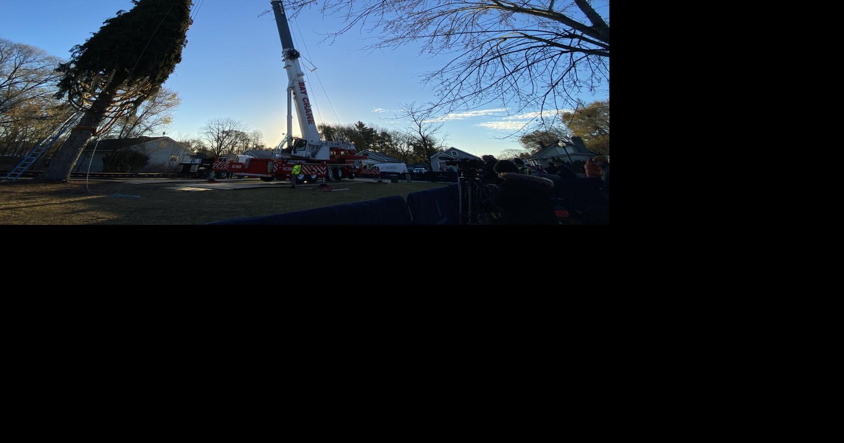Rockefeller Center Christmas tree cut in Queensbury, begins trip to