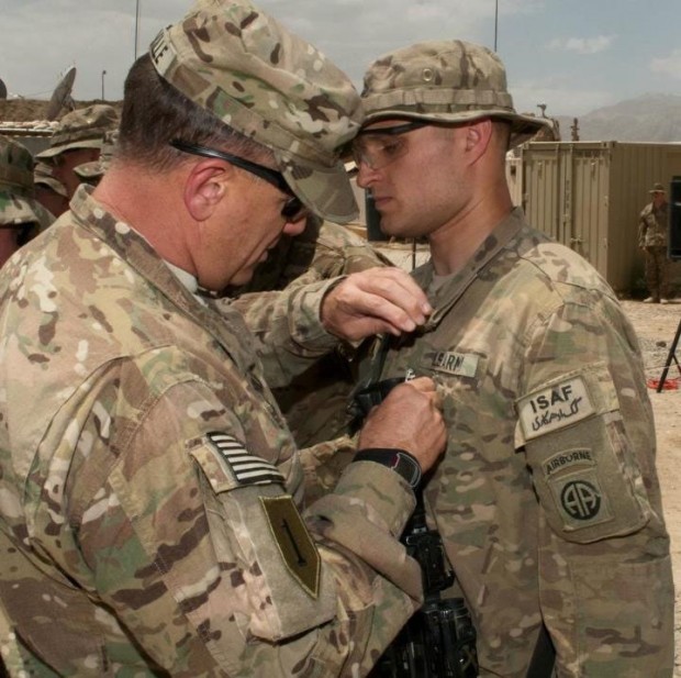 Soldier from Queensbury awarded purple heart after injury in Afghanistan