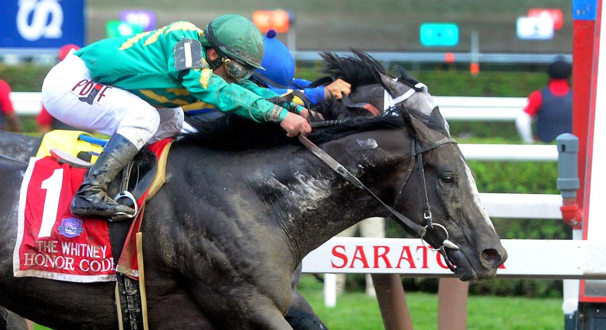 Honor Code true to form Closer wins Whitney by a neck Saratoga Race